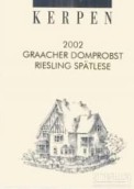 Weingut Kerpen Graacher Domprobst Riesling Spatlese, Mosel, Germany