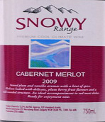 積雪酒莊赤霞珠-梅洛干紅葡萄酒(Snowy Range Cabernet Merlot, New South Wales, Australia)