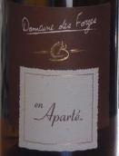 福尔热酒庄私语甜白葡萄酒(Domaine des Forges En Aparte, Coteaux du Layon, France)