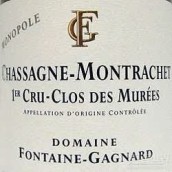 楓丹甘露穆雷（夏山-蒙哈榭一級(jí)園）干白葡萄酒(Domaine Fontaine-Gagnard Clos de Murees, Chassagne-Montrachet Premier Cru, France)