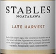 拉瓦斯泰博晚收雷司令甜白葡萄酒(Ngatarawa Stables Late Harvest Riesling, Hawke's Bay, New Zealand)