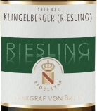 巴登侯爵可伶格奧特瑙雷司令白葡萄酒(Weingut Markgraf Von Baden Klingelberger Riesling Ortenau, Baden, Germany)