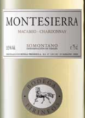 皮里尼奥斯酒庄蒙特塞拉马家婆-霞多丽白葡萄酒(Bodega Pirineos Montesierra Macabeo Chardonnay, Somontano, Spain)