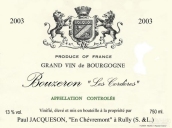 杰克遜布哲宏干白葡萄酒(Domaine Jacqueson Bouzeron Les Corderes, Cote Chalonnaise, France)