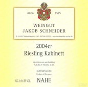 Jakob Schneider Riesling Kabinett, Nahe, Germany