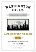 華盛頓山封頂珍藏晚收雷司令甜白葡萄酒(Washington Hills Summit Reserve Late Harvest Riesling, Washington, USA)