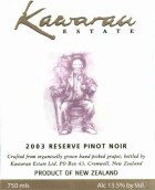 卡瓦勞酒莊珍藏黑皮諾紅葡萄酒(Kawarau Estate Reserve Pinot Noir, Central Otago, New Zealand)