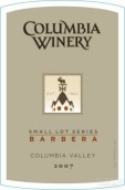 哥倫比亞小批量系列馬貝拉干紅葡萄酒(Columbia Winery Small Lot Series Barbera, Columbia Valley, USA)