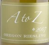 A-Z雷司令干白葡萄酒(A to Z Riesling, Oregon, USA)