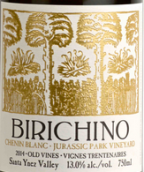 比利奇諾侏羅紀公園莊園老藤白詩南干白葡萄酒(Birichino Jurassic Park Vinyard Old Vines Chenin Blanc, California, USA)