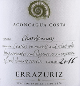 伊拉蘇阿空加瓜海岸霞多麗干白葡萄酒(Errazuriz Aconcagua Costa Chardonnay, Aconcagua Valley, Chile)