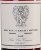 卡布桑迪里园桃红葡萄酒(Kapcsandy Family Winery State Lane Vineyard Rose, Napa Valley, USA)