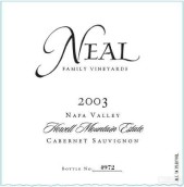 尼爾家族豪威爾山赤霞珠干紅葡萄酒(Neal Family Vineyards Howell Mountain Estate Cabernet Sauvignon, Napa Valley, USA)