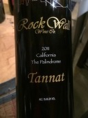 巖壁酒莊回味莫丹娜紅葡萄酒(Rock Wall Palindrome Tannat, California, USA)