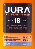 吉拉18年單一麥芽威士忌(Jura Aged 18 Years Single Malt Scotch Whisky, Isle of Jura, UK)