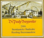 保利貝格逐粒精選雷司令甜白葡萄酒(Dr. Pauly-Bergweiler Bernkasteler alte Badstube am Doctorberg Riesling Beerenauslese, Mosel, Germany)