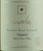 薩默蘭天堂之路維歐尼白葡萄酒(Summerland Winery Paradise Road Vineyard Viognier, Santa Ynez Valley, USA)