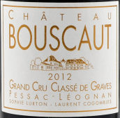 寶士格酒莊紅葡萄酒(Chateau Bouscaut, Pessac-Leognan, France)