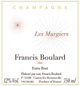 布拉爾妙日黑中白特極干型香檳(Francis Boulard Les Murgiers Blanc de Noirs Extra Brut, Champagne, France)