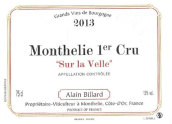 比亞爾酒莊維爾河（蒙蝶利一級園）紅葡萄酒(Domaine Alain Billard Sur la Velle, Monthelie Premier Cru, France)