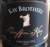 凱氏兄弟獅鷲之鑰珍藏歌海娜紅葡萄酒(Kay Brothers Amery Vineyard Griffon's Key Reserve Grenache, McLaren Vale, Australia)