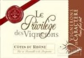 卡拉特蕾酒莊特權(quán)園干紅葡萄酒(Vignerons de Caractere Le Privilege des Vignerons, Cotes du Rhone, France)