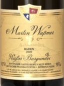 馬丁沃斯曼酒莊白皮諾老藤枯萄精選甜白葡萄酒(Weingut Martin Wassmer Dottinger Castellberg Weisser Burgunder Beerenauslese, Baden, Germany)