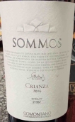 桑莫酒莊陳釀紅葡萄酒(Bodegas Sommos Crianza, Somontano, Spain)