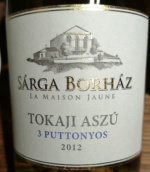 Sarga Borhaz Tokaji Aszu 3 Puttonyos, Tokaj, Hungary