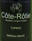 庫萊莊園馬休貝利特圖皮斯紅葡萄酒(Domaine du Coulet Matthieu Barret Tupins, Cote Rotie, France)