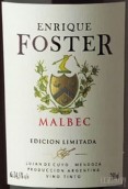 福斯特酒莊限量版馬爾貝克紅葡萄酒(Bodega Enrique Foster Edicion Limitada Malbec, Lujan de Cuyo, Argentina)