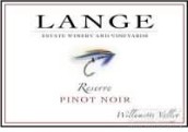 Lange Reserve Pinot Noir, Willamette Valley, USA