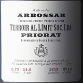 極限風(fēng)土酒莊艾博薩紅葡萄酒(Terroir Al Limit Soc. Lda. Arbossar, Priorat DOCa, Spain)