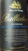 布勒民谣歌手赤霞珠干红葡萄酒(Buller Wines Balladeer Cabernet Sauvignon, Rutherglen, Australia)