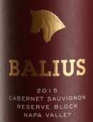 貝利斯金馬窖藏赤霞珠干紅葡萄酒(Balius Reserve Block Cabernet Sauvignon, Napa Valley, USA)