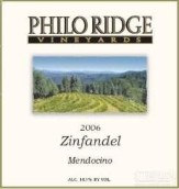 斐洛嶺仙粉黛干紅葡萄酒(Philo Ridge Vineyards Zinfandel, Mendocino, USA)