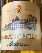 羅蘭酒莊甜白葡萄酒(Chateau de Rolland, Sauternes, France)