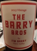 金百利酒莊百利兄弟紅葡萄酒(Jim Barry The Barry Bros, Clare Valley, Australia)