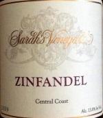 薩拉酒莊中央海岸仙粉黛紅葡萄酒(Sarah's Vineyard Zinfandel, Central Coast , USA)