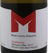 梅爾酒莊麥克萊恩溪路霞多麗干白葡萄酒(Meyer Family Vineyards McLean Creek Road Chardonnay, Okanagan Valley, Canada)