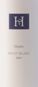 霍普勒酒莊白皮諾白葡萄酒(Weingut Hopler Pinot Blanc, Burgenland, Austria)