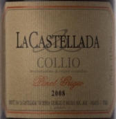 卡斯特利亞達(dá)灰皮諾白葡萄酒(La Castellada Pinot Grigio Collio DOC, Friuli-Venezia Giulia, Italy)