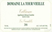 Domaine La Tour Vieille Collioure Les Canadells Blanc, Languedoc-Roussillon, France