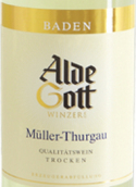 阿爾德·戈特米勒-圖高干白葡萄酒(Alde Gott Muller-Thurgau Qba Trocken, Baden, Germany)