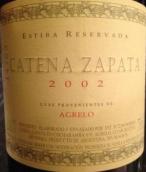 卡帝娜薩帕塔艾斯提巴珍藏紅葡萄酒(Bodega Catena Zapata Estiba Reservada, Agrelo, Argentina)