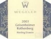 Weinguter Geheimrat J. Wegeler Geisenheimer Rothenberg Riesling Eiswein, Rheingau, Germany