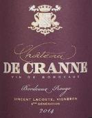 科然酒莊紅葡萄酒(Chateau de Cranne, Cotes de Bordeaux, France)