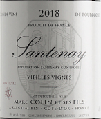 馬克·柯林父子酒莊（桑特奈村）白葡萄酒(Domaine Marc Colin Santenay Village Blanc, Cote de Beaune, France)