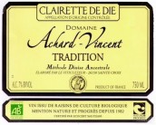 Domaine Achard-Vincent Clairette de Die Tradition, Rhone, France