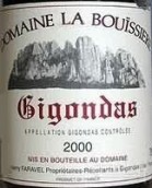 布衣酒莊吉恭達(dá)斯紅葡萄酒(Domaine La Bouissiere, Gigondas, France)